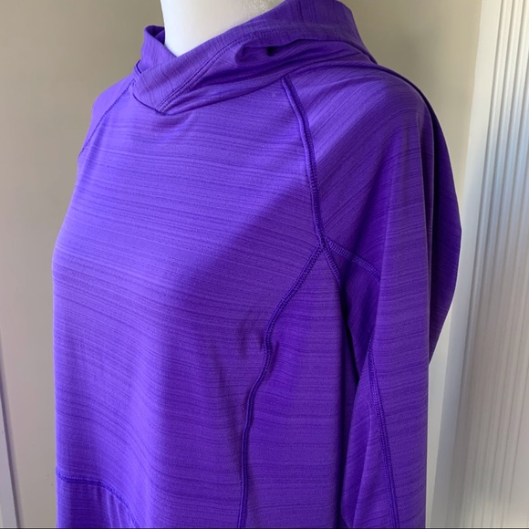 Fila Tops - FILA SPORT Cross-Hem purple pullover hoodie with Tru-Dry technology